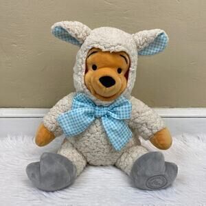 The Disney Store Winnie The Pooh 2016 Collectible 11" Easter Lamb Plush